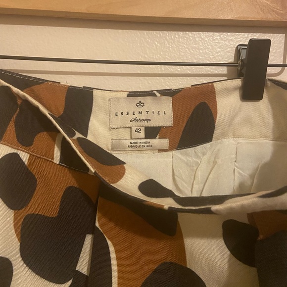 Essentiel Antwerp Animal Print Pleated Skirt - Picture 4 of 4